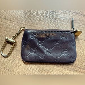 Gucci card holder and key chain